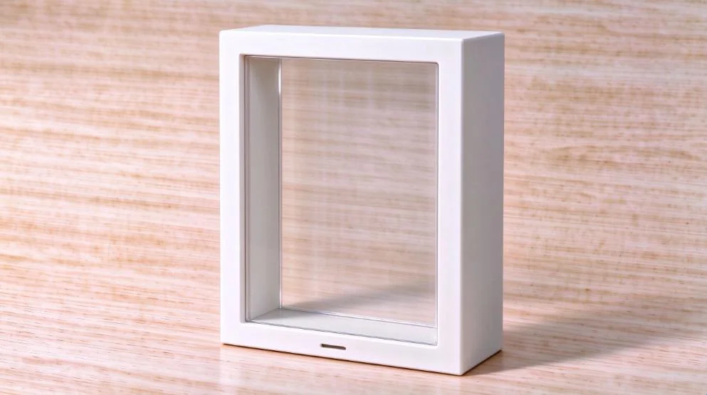The one-piece injection-molded ABS body of the Wisedry shadow box.