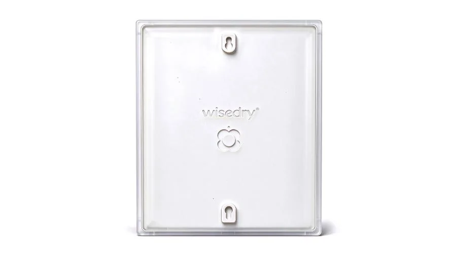 The backing panel of the Wisedry shadow box, with its full-perimeter sealing strip.